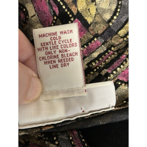 JM Collection Baroque Paisley TUNIC Scoop Neck Whimsical Dark Fairy Grunge 2X - Picture 8 of 8